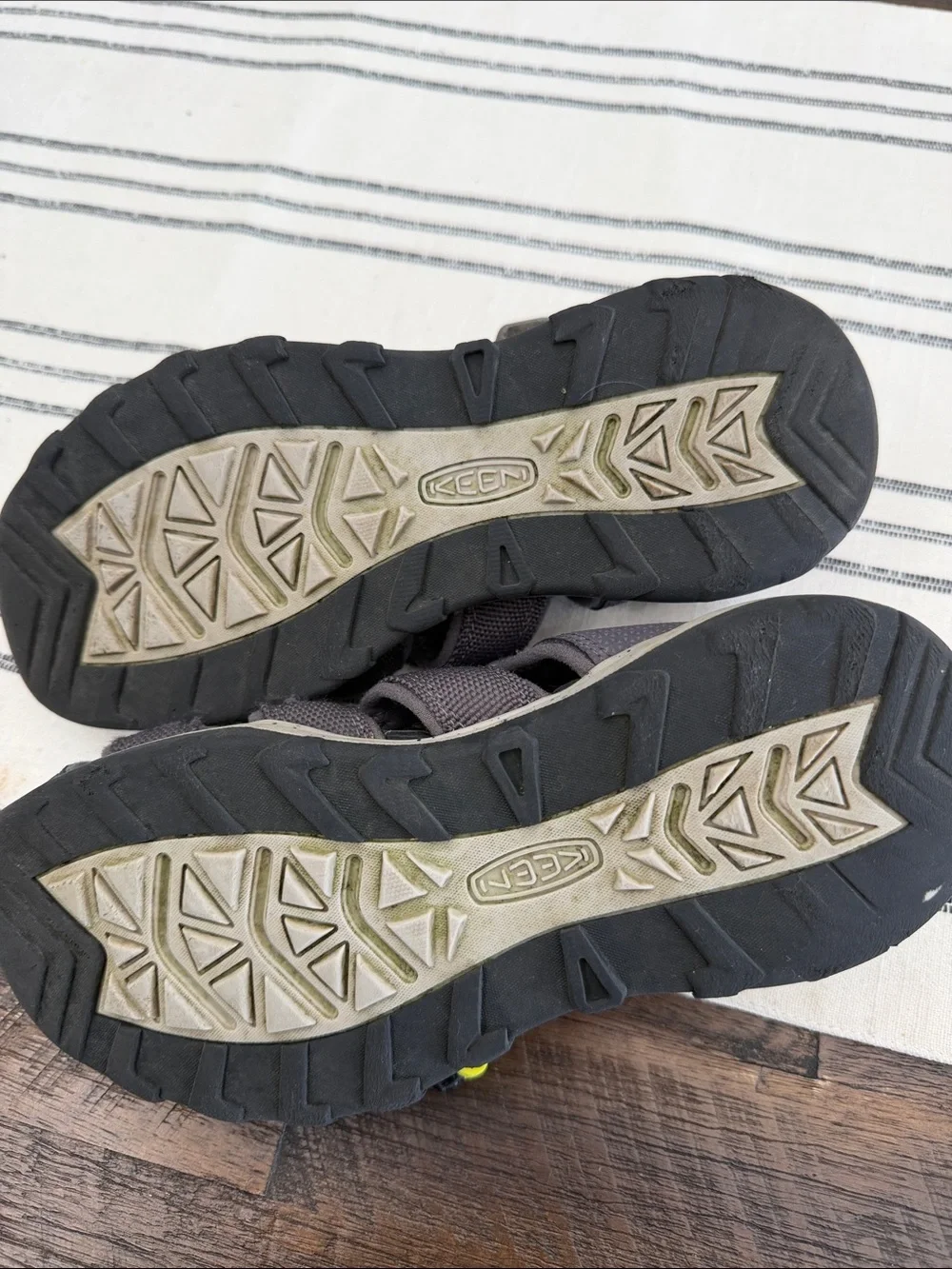 Keen Gray and Yellow Kids Closed-Toe Sandals